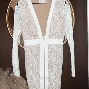 White Lace L’atiste Dress